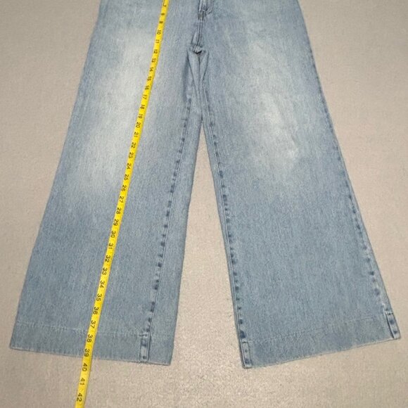 Everlane The Summer Wide Leg Jean Light Wash Jeans Size 29 Denim 100% Cotton - Picture 3 of 14